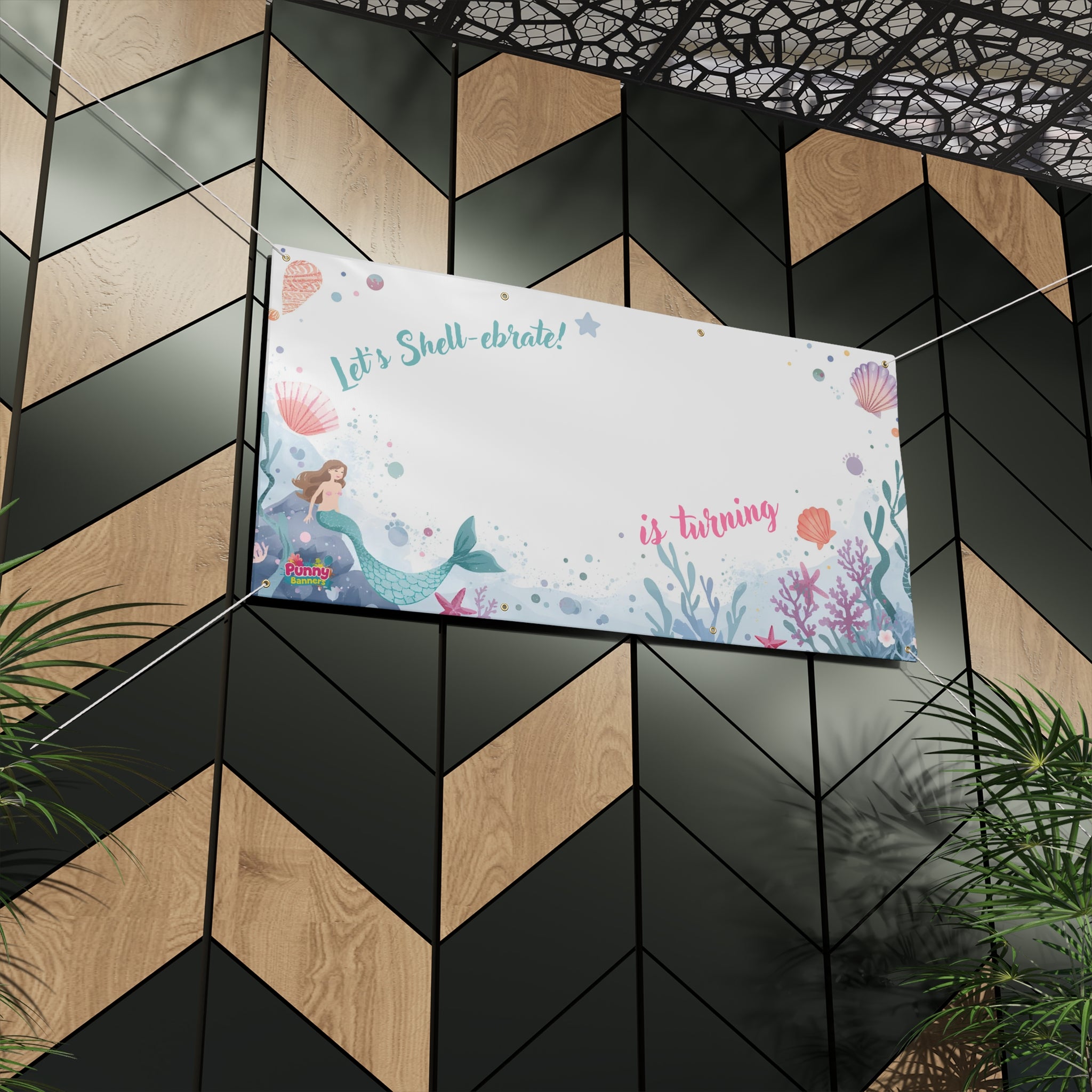 Lets Shell-ebrate personalized birthday banner! 🧜‍♀️🎉