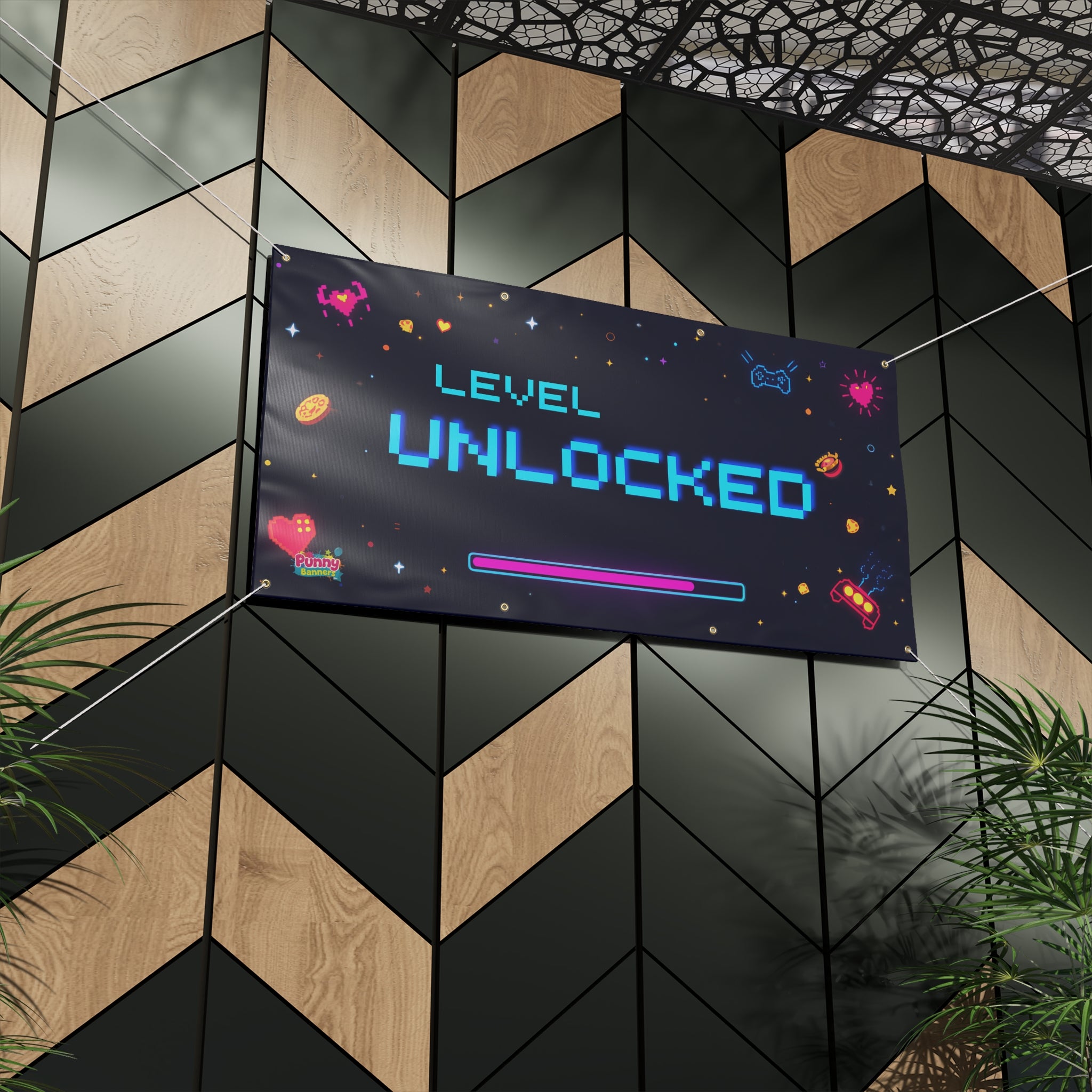 Personalized Level Unlocked Birthday Banner! 🎮