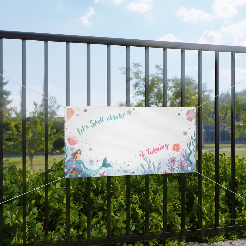 Lets Shell-ebrate personalized birthday banner! 🧜‍♀️🎉