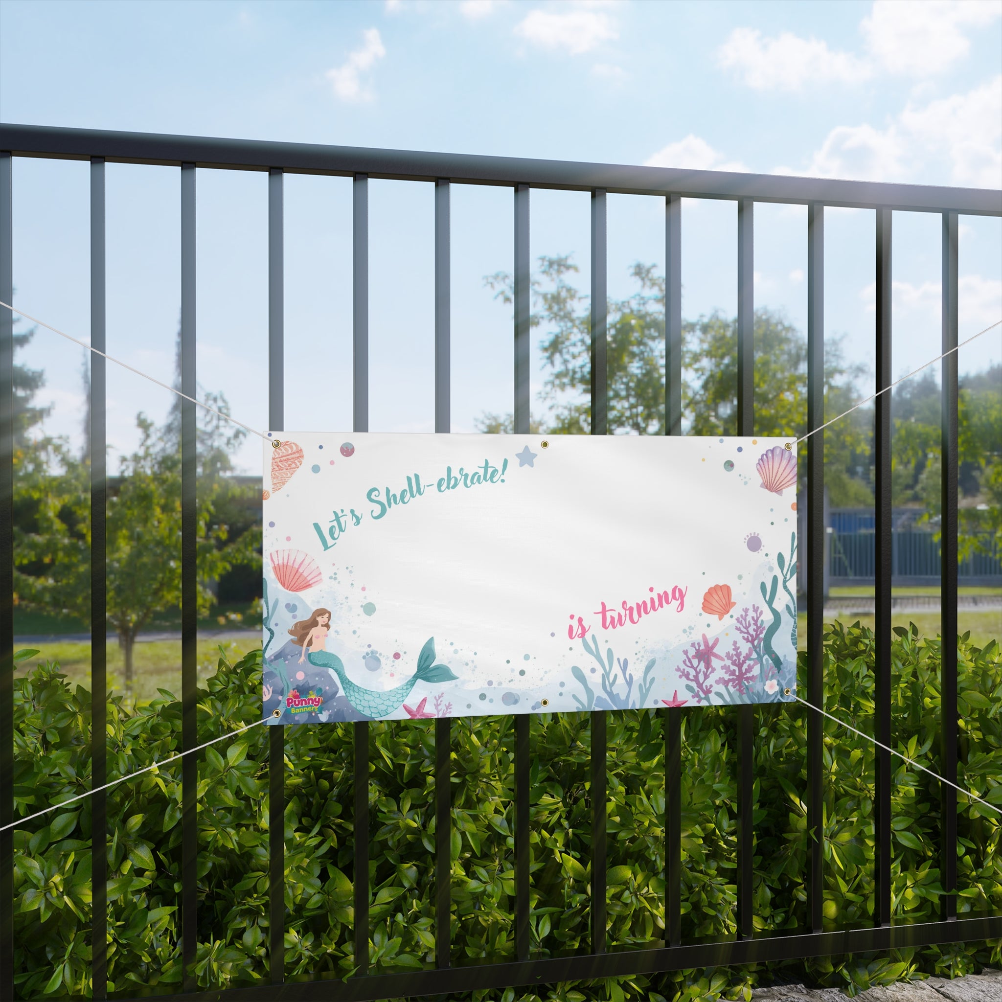 Lets Shell-ebrate personalized birthday banner! 🧜‍♀️🎉