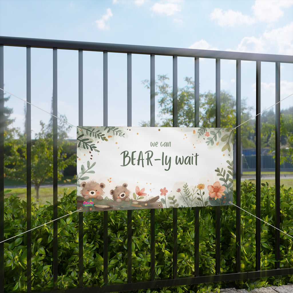 We Can Bear-ly Wait Personalized Banner! 🐻🤰