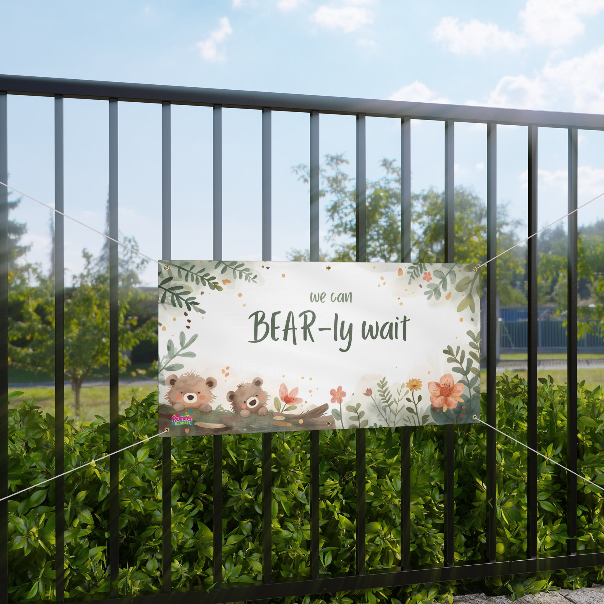 We Can Bear-ly Wait Personalized Banner! 🐻🤰