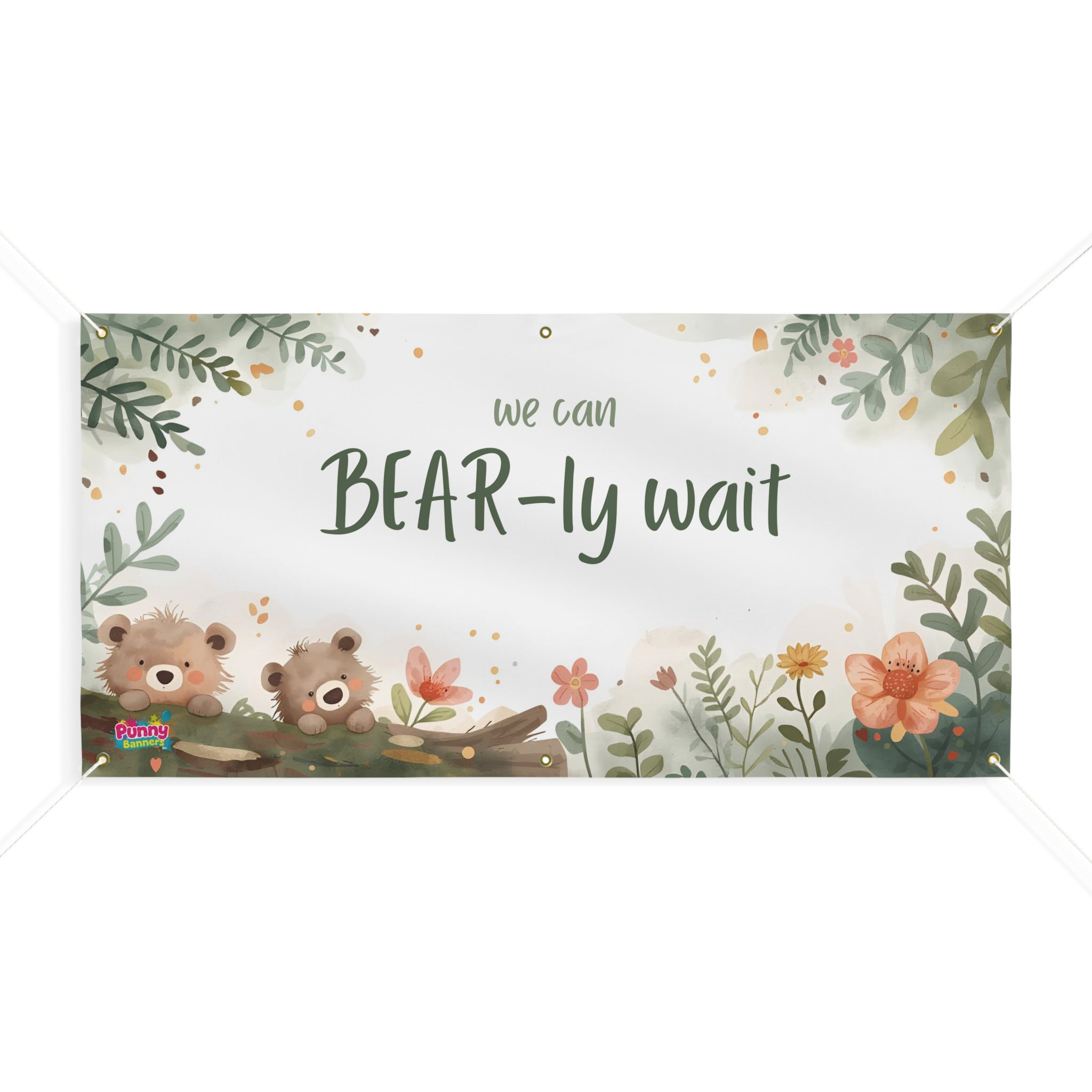 We Can Bear-ly Wait Personalized Banner! 🐻🤰