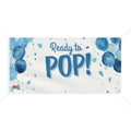 Ready to POP Boy Baby Shower Banner! 🎈🤰