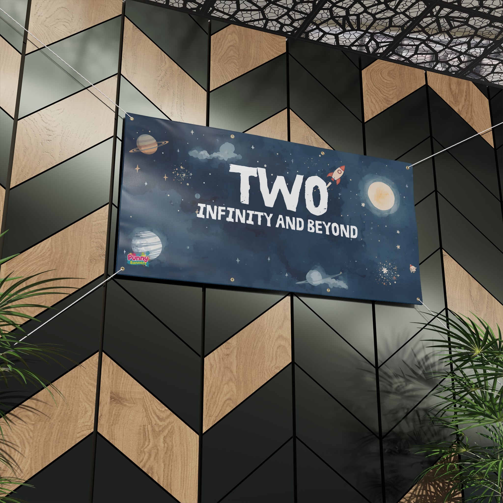 TWO Infinity And Beyond Birthday Banner! 🚀🌌