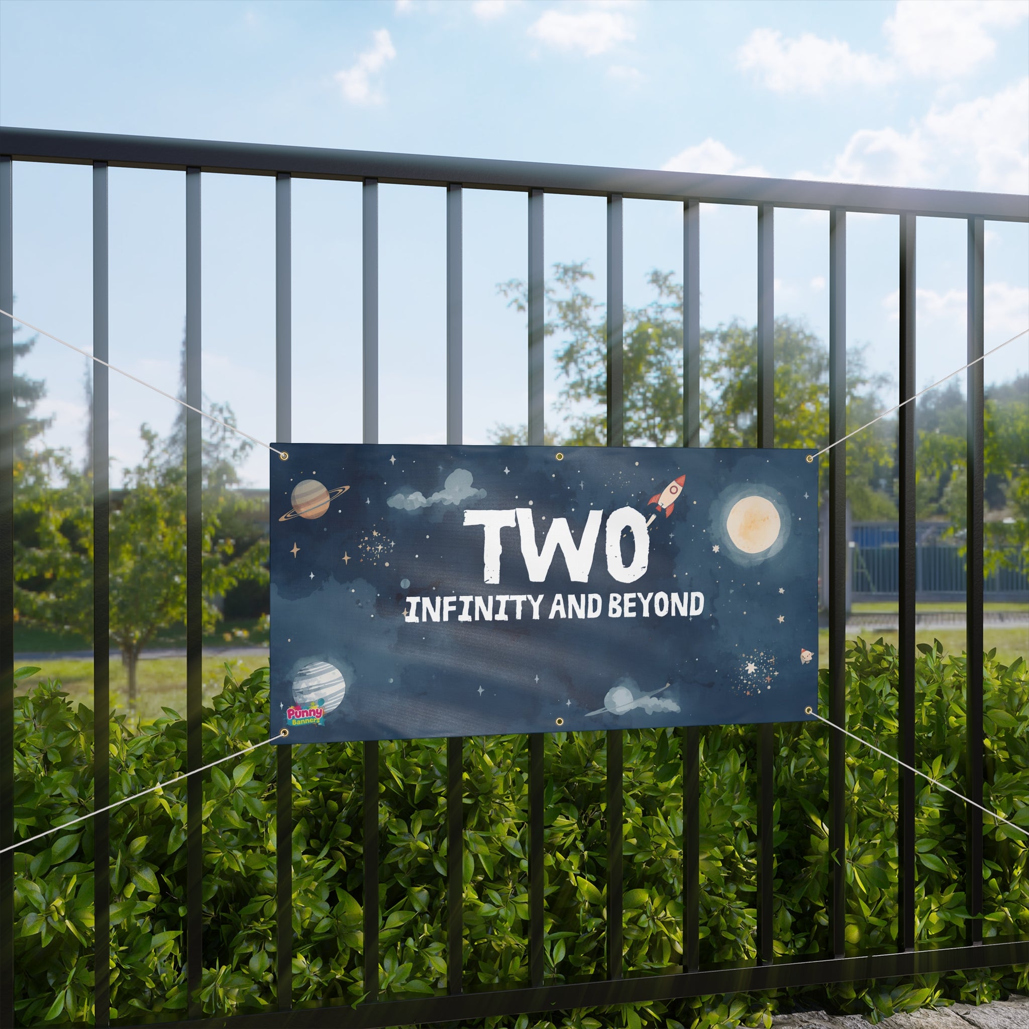 TWO Infinity And Beyond Birthday Banner! 🚀🌌
