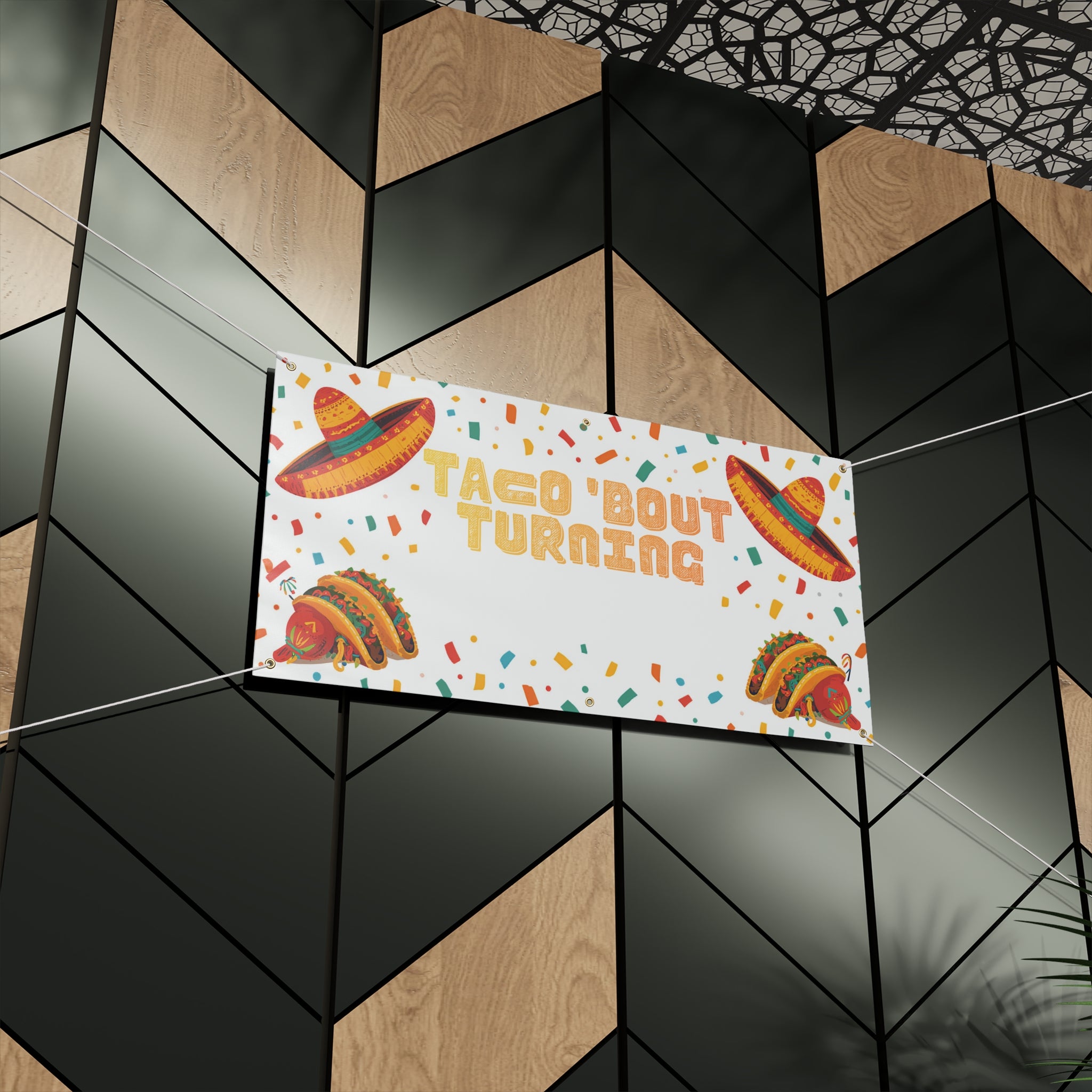 Taco Bout Turning Personalized Birthday Banner! 🌮🎉