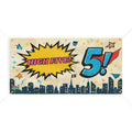 "High Five! 5" Superhero Comic Party Decoration
