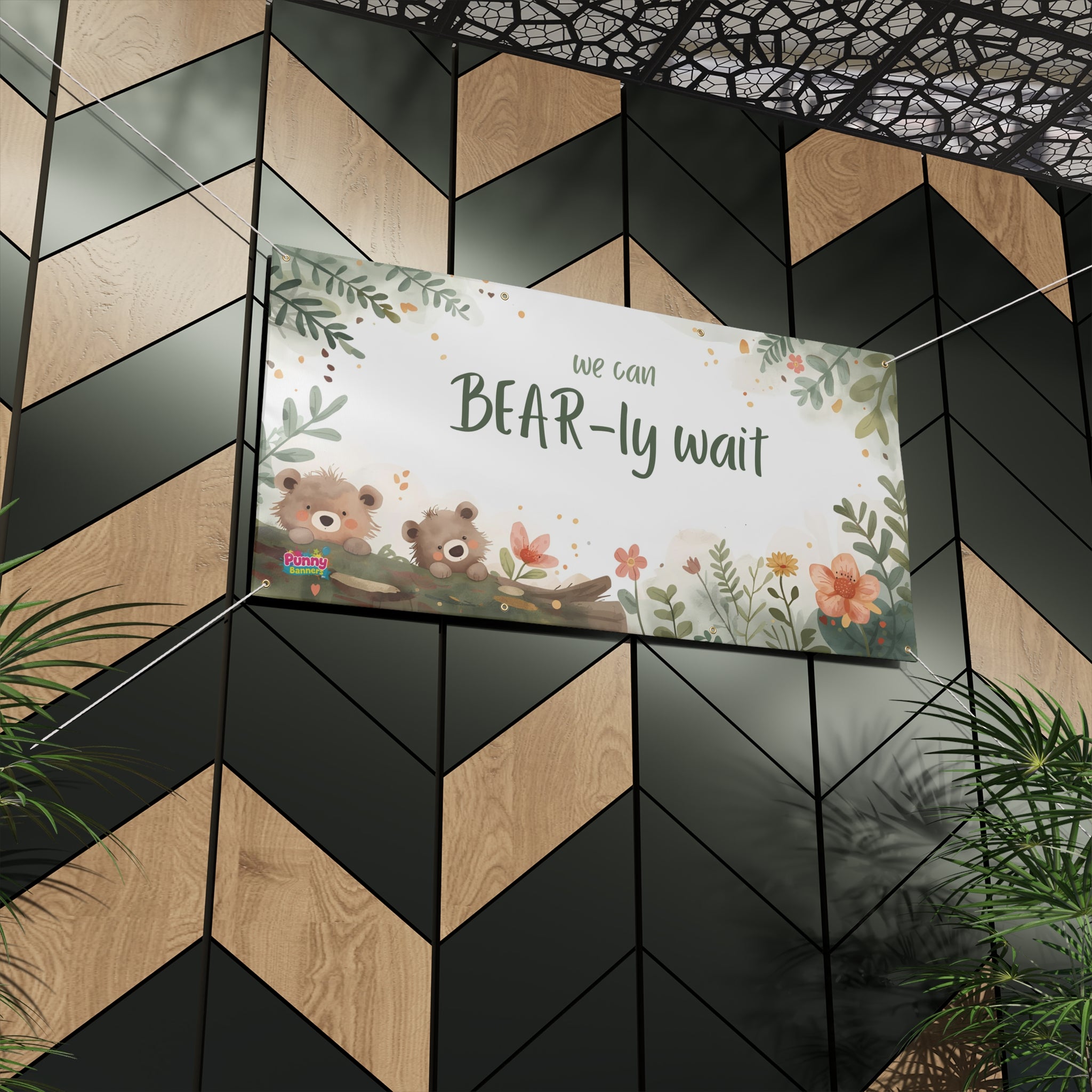 We Can Bear-ly Wait Personalized Banner! 🐻🤰