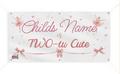 "Two-tu Cute" Pink Ballet 2nd Birthday Banner